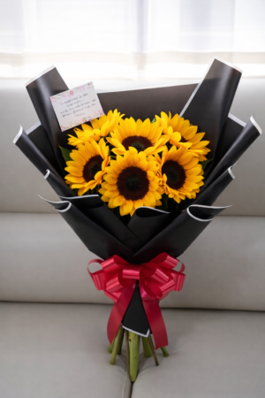 Bouquet de girasoles en papel coreano "color a disponibilidad"R137